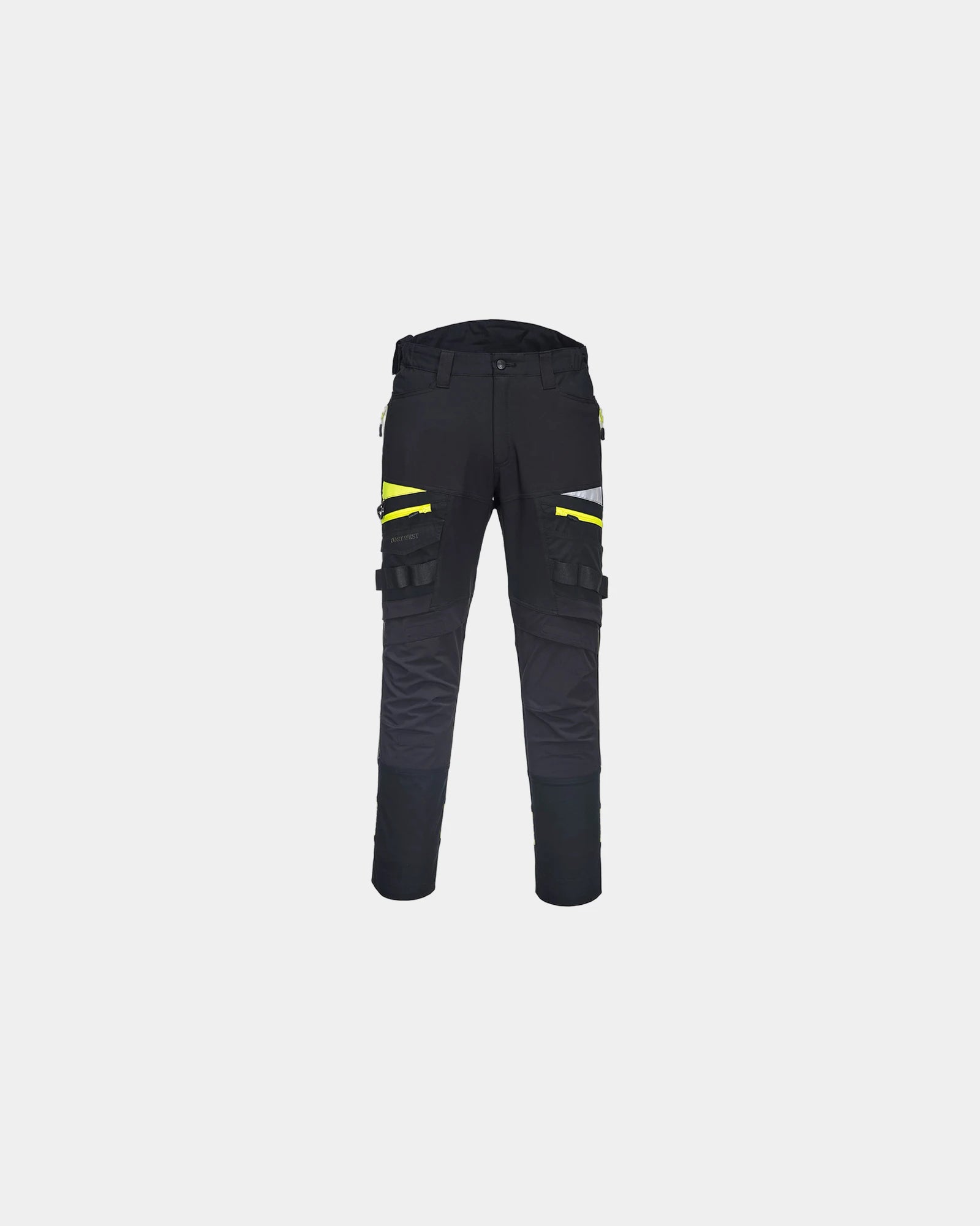Pantalone da lavoro ventilato elasticizzato da personalizzare - Nero-Blu Cielo